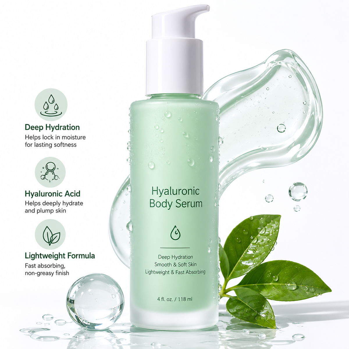 Hyaluronic Body Serum – Deep Hydration & Smooth Skin