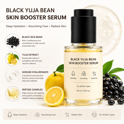Daily Hydrating Skin Booster Serum with Yuja & Black Soybean – Lightweight Facial Care