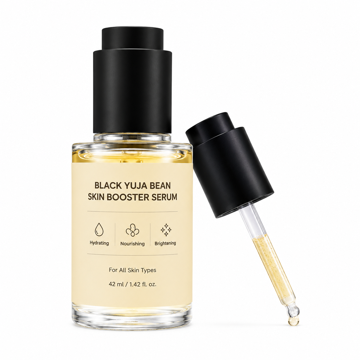 Daily Hydrating Skin Booster Serum with Yuja & Black Soybean – Lightweight Facial Care